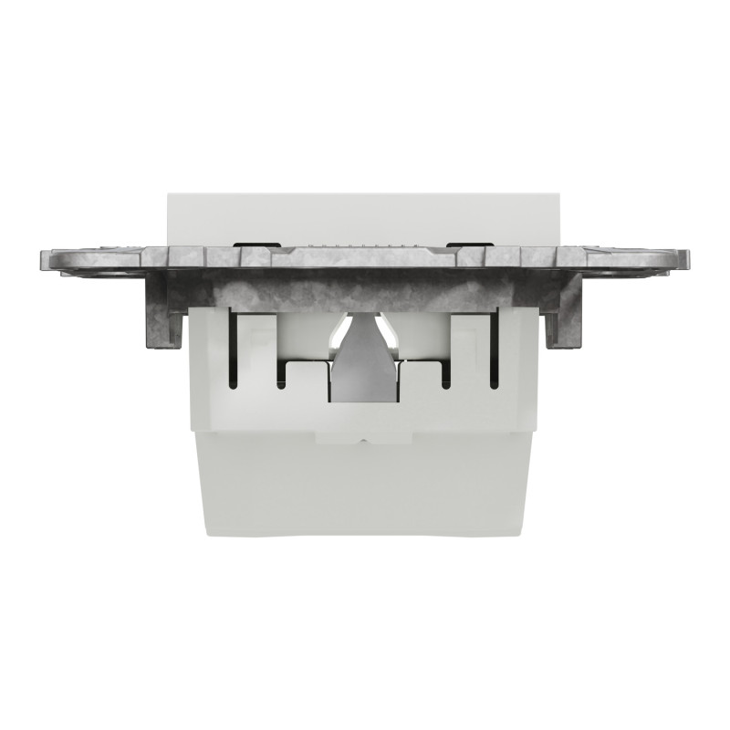 Розетка с з/к 16А Белый 74.5х74.5х40mm PC [NU503618] Unica New Schneider Electric