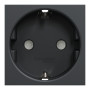 Розетка с з/к и шторками 16А Черный 45х45х40mm PC [NU303754] Unica New Schneider Electric