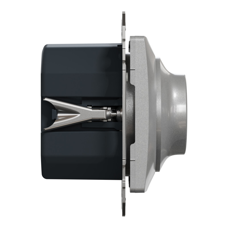 Світлорегулятор поворотний LED RC 3-370 В Алюміній 71х46mm polyamide [SDD113501] Sedna Design & Elements Schneider Electric