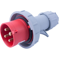 Силовая вилка 3P+PE 32А 400В переносная IP67 красная [i082005] E.NEXT e.plug.024.32.67