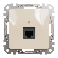 Один разъем RJ45 кат.5E UTP бежевый [SDD112451] ABS-UV Sedna Design&Element Шнейдер Электрик