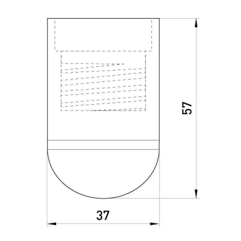 Патрон E27 58х37mm пластик чорний [s9100009] e.lamp socket.e27.pl.black E.NEXT