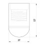 Патрон E27 58х37mm пластик чорний [s9100009] e.lamp socket.e27.pl.black E.NEXT