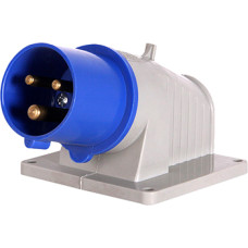 Силовая вилка 2P+PE 16А 250В стационарная IP44 синяя [3629-220] E.NEXT