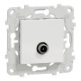 Розетка TV кінцева Білий 74.5х74.5х35.5mm ABS-UV [NU546418] Unica New Schneider Electric
