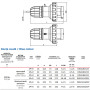 Силова вилка 2P+PE 16А 230В переносна IP67 [DIS2181633] Quadro ДКС