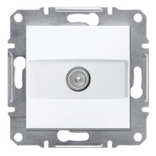 TV Розетка проходная ASFORA 71x71x38mm белый [EPH3270321] Schneider Electric