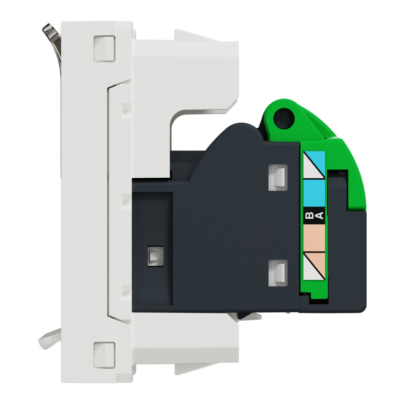 Розетка компьютерная RJ45 категория 6UTP 1 модуль белая [NU341418] ABS-UV Unica New Шнейдер Электрик