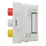 Розетка 3 RCA, 1 модуль белая [NU343118] ABS-UV Unica New Шнейдер Электрик