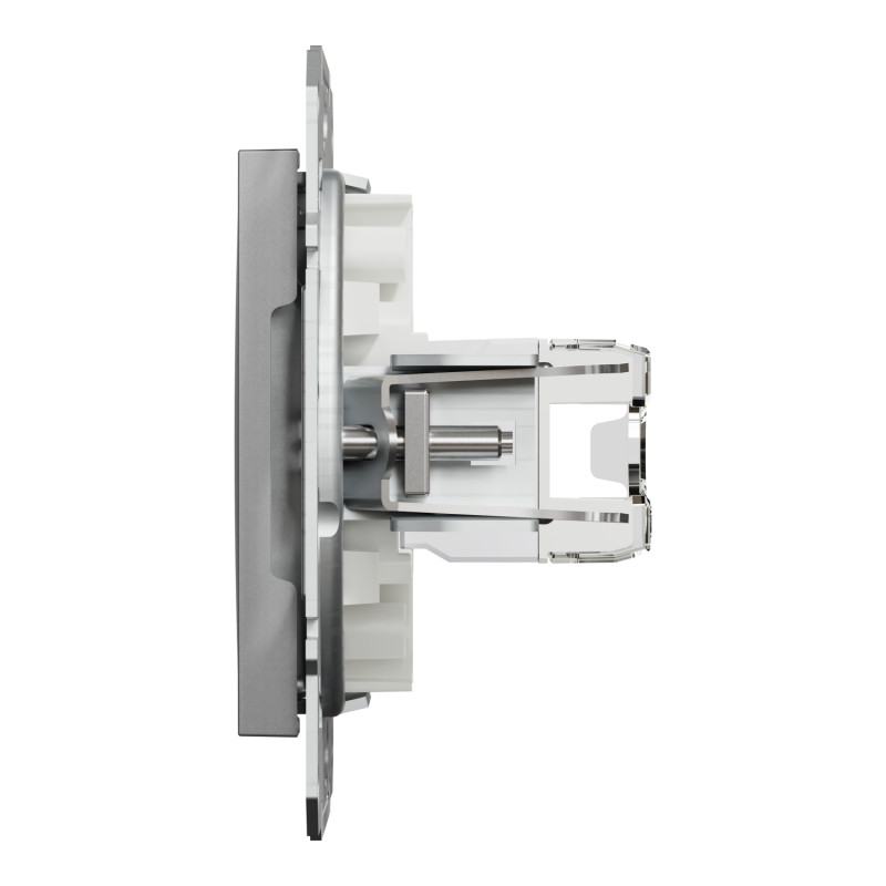 Розетка комп'ютерна RJ45 UTP кат.5Е Asfora алюміній ABS [EPH4300161] Електрик шнейдер