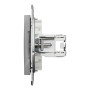 Розетка комп'ютерна RJ45 UTP кат.5Е Asfora алюміній ABS [EPH4300161] Електрик шнейдер