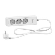 Удлинитель 1.5м с з/к 3 гнезда [ST9431W] UNICA EXTEND Schneider Electric