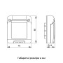 Панель герметична 2 модуля 75x85x30,5мм IP65 димчасті двері [GW27403] 27 Combi Gewiss