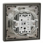 Выключатель одноклавишный IP44 Asfora с рамкой самозажимной ABS бронза [EPH0100269] Шнейдер Электрик