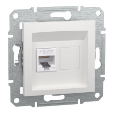 Розетка RJ45 ASFORA 71x71x38mm белый [EPH4770121] Schneider Electric
