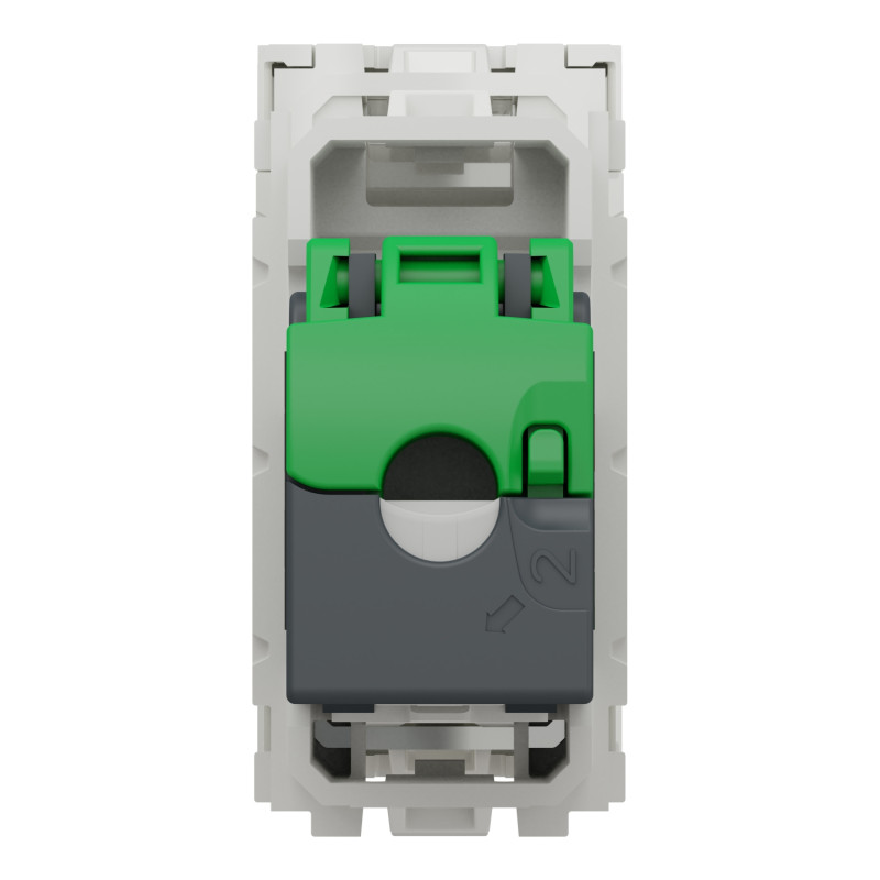 Розетки компьютерные RJ45 Белый 45х22.5х40.5mm ABS-UV [NU341218] Unica New Schneider Electric