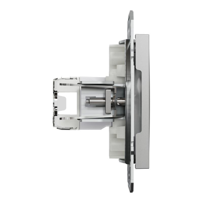 Розетка комп'ютерна RJ45 UTP кат.5Е Asfora алюміній ABS [EPH4300161] Електрик шнейдер