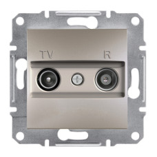 TV/R розетка 4dB проходная Asfora бронза ABS [EPH3300269] Шнейдер Электрик