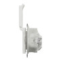 Розетка с з.к. с шторками и крышкой IP44 белая [SDD211024] ABS-UV Sedna Design&Element Шнейдер Электрик