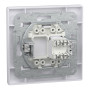 Розетка комп'ютерна з рамкою RJ45 UTP кат.6 Asfora біла ABS [EPH4700121] Шнейдер Електрік