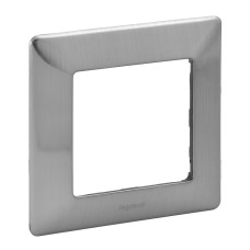 Рамка 1-постовая Valena Life нержавеющая сталь [754151] Legrand