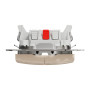 Кнопочный двухклавишный выключатель Бежевый 73х73х37mm ABS-UV [SDD112118] Sedna Design & Elements Schneider Electric