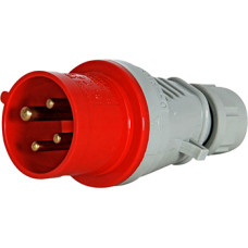 Силовая вилка 3P+PE 16А 400В переносная разборная IP44 красная [3627-326] E.NEXT