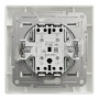 Выключатель проходной перекрестный Asfora с рамкой самозажимной ABS белый [EPH0500121] Шнейдер Электрик
