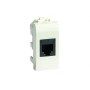Розетка комп'ютерна RJ45 AMP категорія 5е екранована 1 модуль білий [76647B] ДКС Brava