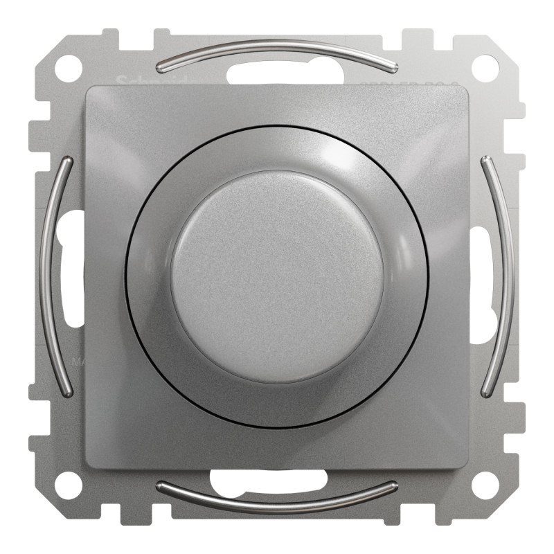 Світлорегулятор поворотний LED RC 3-370 В Алюміній 71х46mm polyamide [SDD113501] Sedna Design & Elements Schneider Electric
