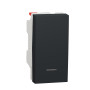 Вимикач 10А Чорний 45х22.5х34.25mm ABS-UV [NU310654N] Unica New Schneider Electric