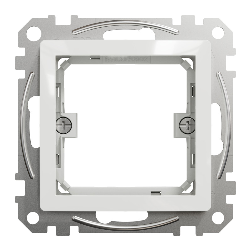 Адаптор 45х45 для Unica New белый 42х73х73mm ABS-UV [SDD111905] Sedna Design & Elements Schneider Electric