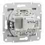 Розетка комп'ютерна RJ45 UTP кат.5Е Asfora алюміній ABS [EPH4300161] Електрик шнейдер