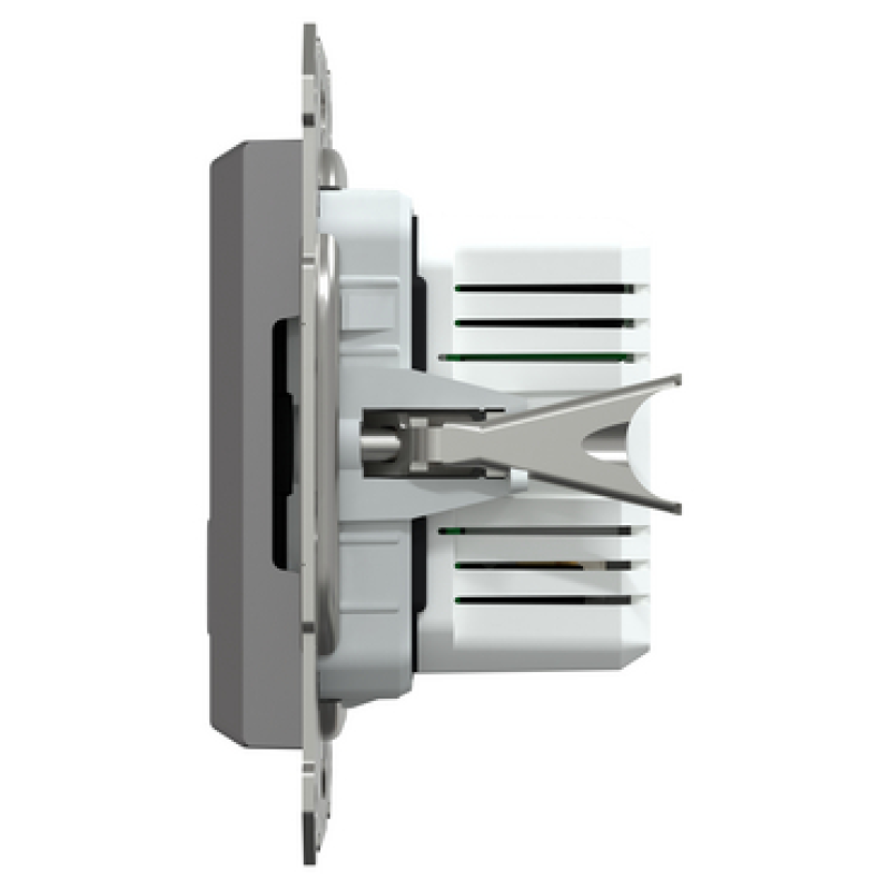 USB розетка тип А+С 21W 3A антрацит ABS [EPH2700571] Шнейдер Електрік