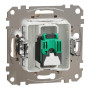 Один разъем RJ45 кат.5E UTP бежевый [SDD112451] ABS-UV Sedna Design&Element Шнейдер Электрик