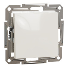 Проходной выключатель одноклавишный ASFORA 71x71x43mm кремовый [EPH0470123] Schneider Electric