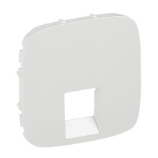 Накладка Rj11/Rj45 розетки Valena Allure белая [755419] Legrand
