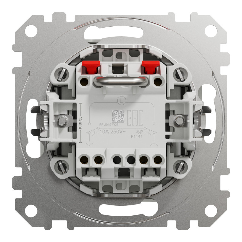 Выключатель для жалюзи кнопочный 10А-250В Белый 73х73х37mm ABS-UV [SDD111114] Sedna Design & Elements Schneider Electric