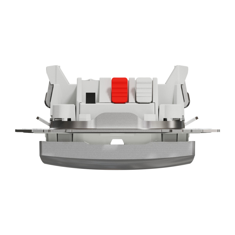 Одноклавишный выключатель IP44 Алюминий 73х73х38mm ABS-UV [SDD213101] Sedna Design & Elements Schneider Electric