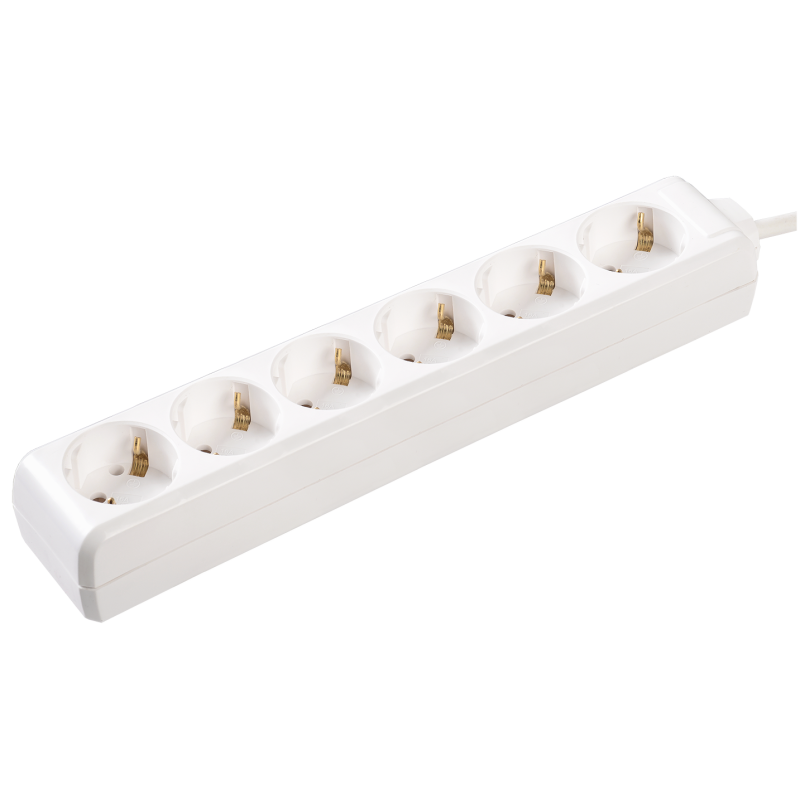 Удлинитель 3м 6 гнезд 2Р+PЕ IP20 [WYP10-16-06-03-Z-N] УЕК
