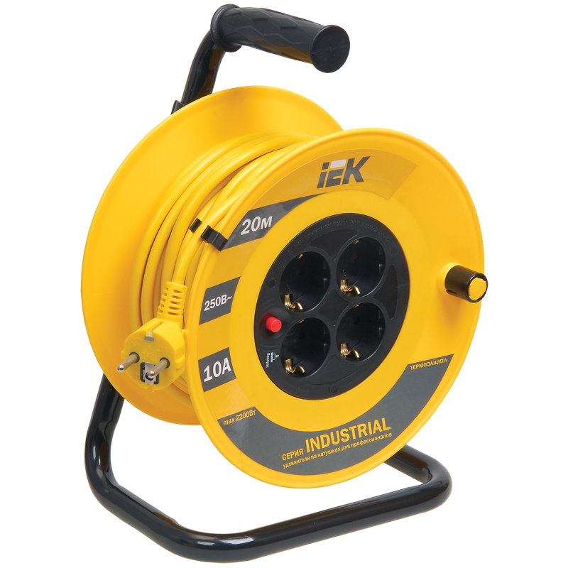Котушка ук20*2Р+PЕ/20м 3х1,0мм 2 Industrial, [wkp14-10-04-20]