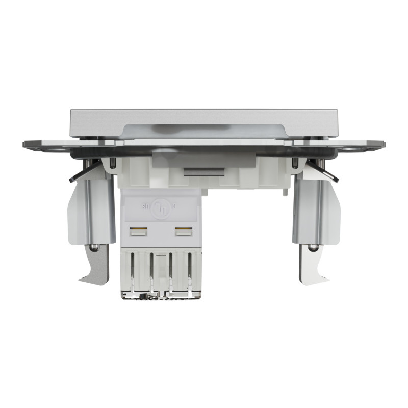 Розетка комп'ютерна RJ45 UTP кат.5Е Asfora алюміній ABS [EPH4300161] Електрик шнейдер