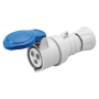 Силова розетка 2P+E 32А 230В переносна IP44 синя [GW62015H] IEC 309 HP GEWISS
