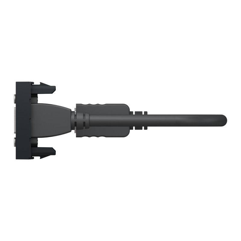 Розетка HDMI 1 модуль антрацит [NU343054] ABS-UV Unica New Шнейдер Електрік
