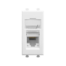 Розетка компьютерная RJ45 категория 5е 1 модуль белый [4400461] ДКС Avanti