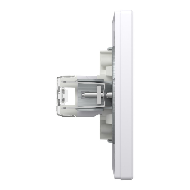Розетка комп'ютерна з рамкою RJ45 UTP кат.6 Asfora біла ABS [EPH4700121] Шнейдер Електрік