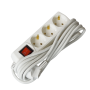 Удлинитель с выключателем 3м 3 гнезда 2Р+PЕ IP20 [WYP10-10-03-03-GS-G-U] UEC