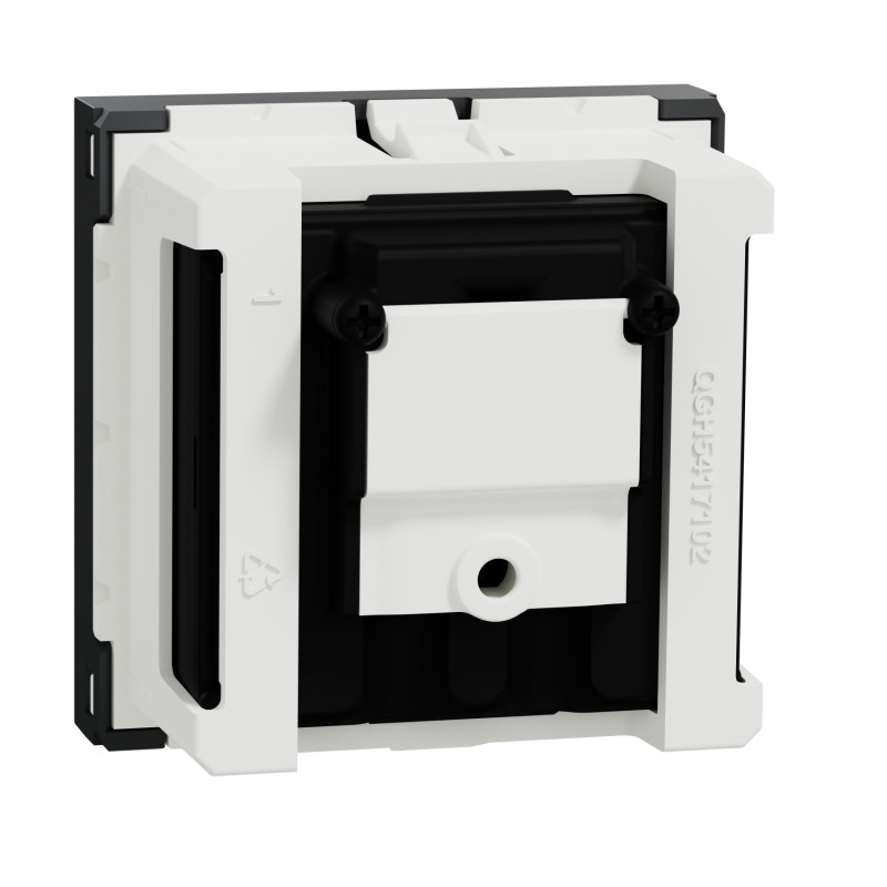 Розетка TV R конечная Черный 45х45х33mm ABS-UV [NU345254] Unica New Schneider Electric