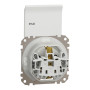 Розетка с з.к. с шторками и крышкой IP44 белая [SDD211024] ABS-UV Sedna Design&Element Шнейдер Электрик