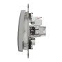 Одноклавишный выключатель IP44 Алюминий 73х73х38mm ABS-UV [SDD213101] Sedna Design & Elements Schneider Electric